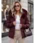 Geaca de dama DSTREET TY5742 BURGUNDIA