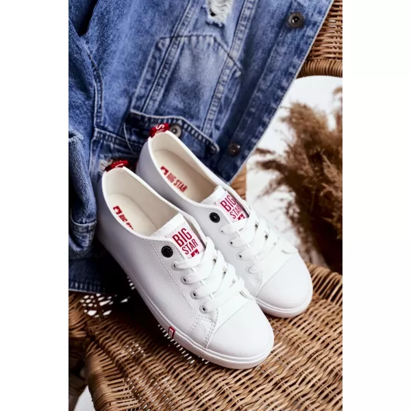  Adidași de damă BIG STAR SHOES GG274005 ALB/ROSU 