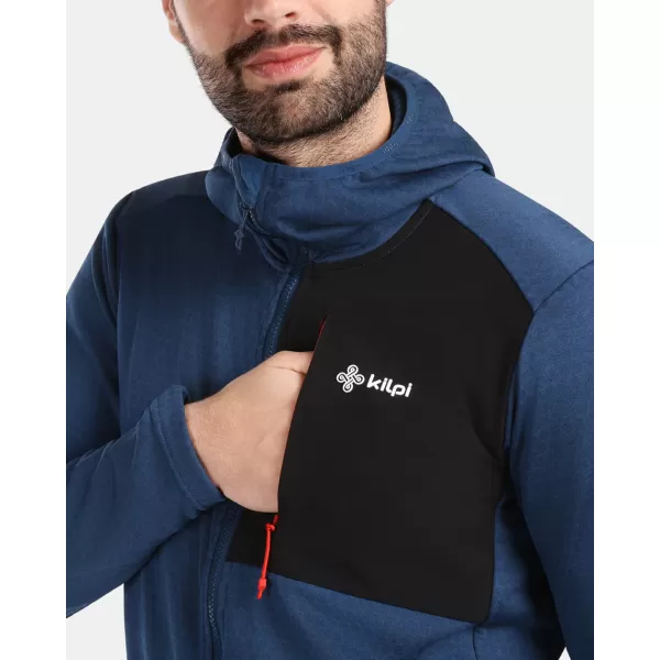  Hanorac pentru bărbați din fleece KILPI SEVELEN-M 1M0202KI ALBASTRU ÎNCHIS 