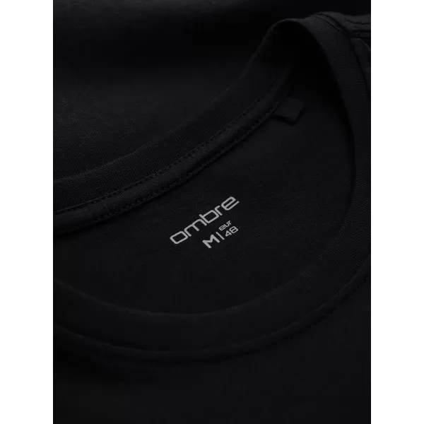  Tricou pentru bărbați OMBRE OM-TSPT-0297 NEGRU 