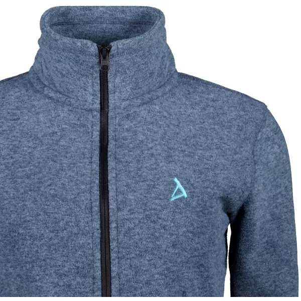 Hanorac de damă din fleece ALTISPORT ALW002852 EVIDENȚIERI DE DENIM ÎNCHIS LA CULOARE 