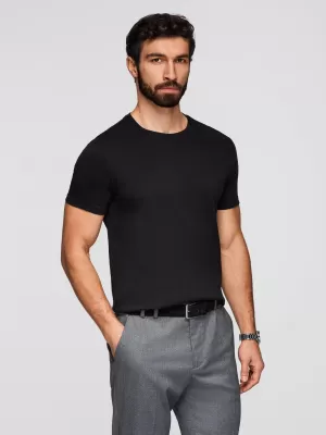 Tricou pentru bărbați OMBRE OM-TSBS-0268 NEGRU