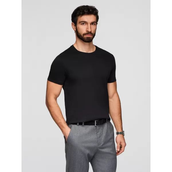  Tricou pentru bărbați OMBRE OM-TSBS-0268 NEGRU 