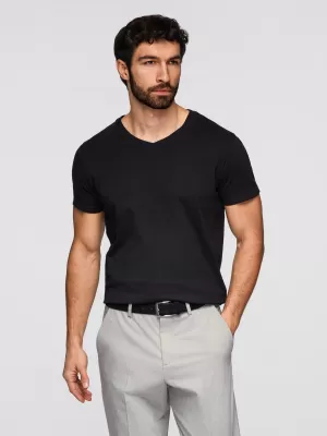 Tricou pentru bărbați OMBRE OM-TSBS-0281 NEGRU