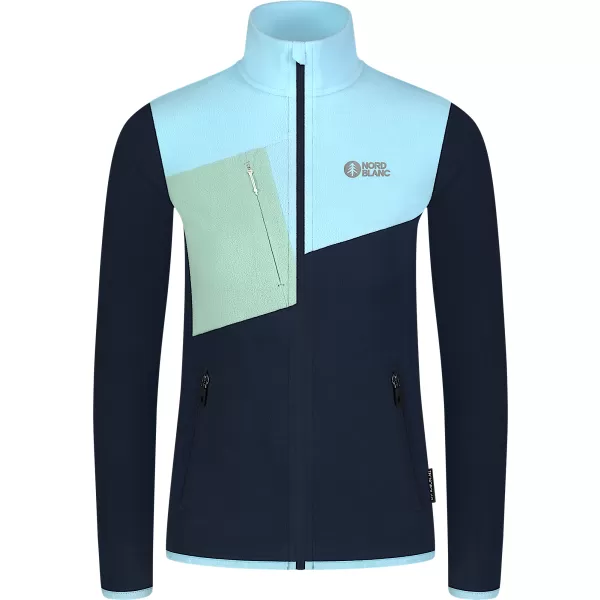  Hanorac ușor de damă din fleece NORDBLANC BEECH NBSFL8375 ALBASTRU 