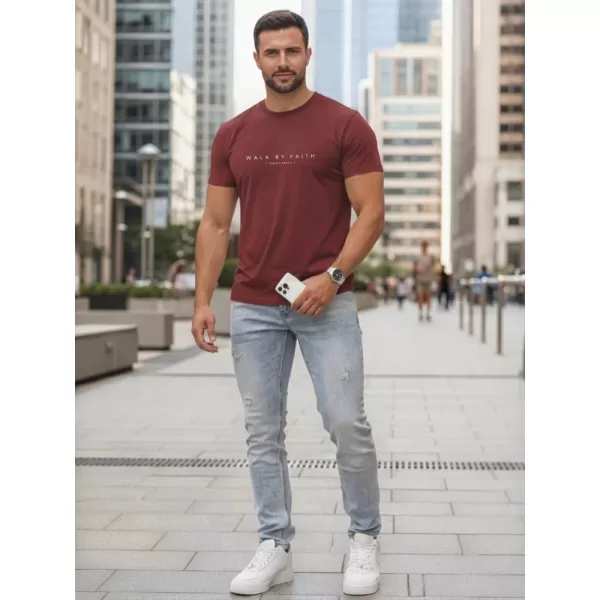  Tricou pentru bărbați DSTREET NX5123R-BU CLARET 