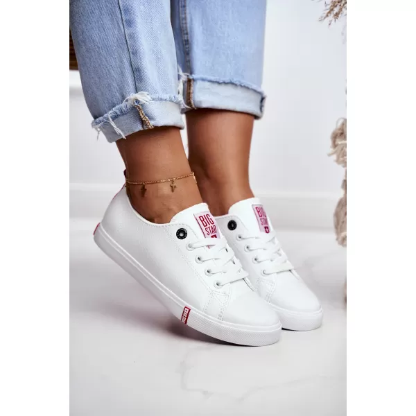  Adidași de damă BIG STAR SHOES GG274005 ALB/ROSU 