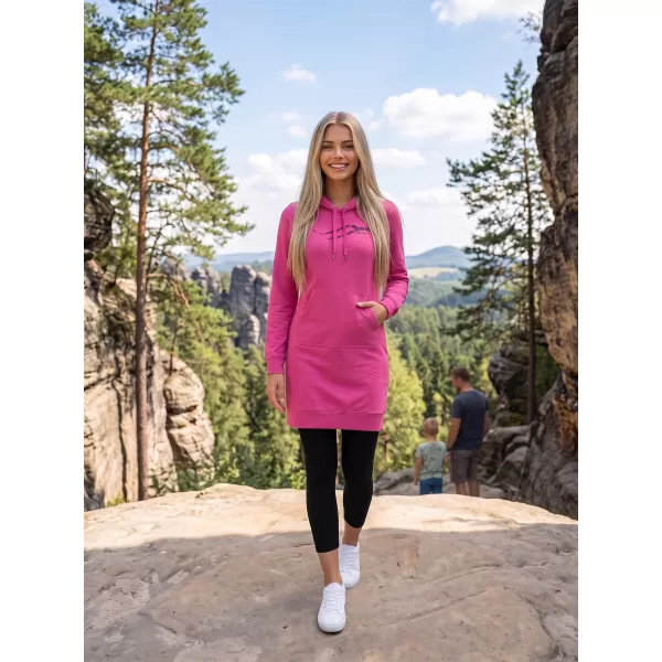  Hanorac prelungit dama ALTISPORT ALW001419 MAGENTA 