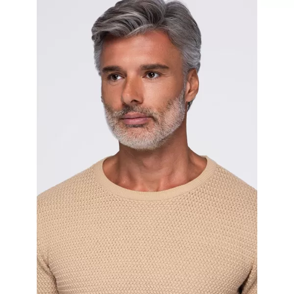  Pulover pentru bărbați OMBRE OM-SWSW-0119 NISIP 