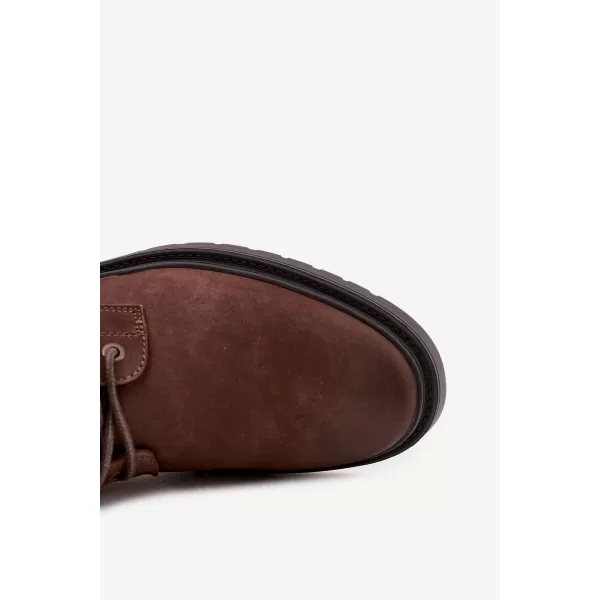  Botine pentru bărbați BIG STAR SHOES OO174149 MARO/BEJ 