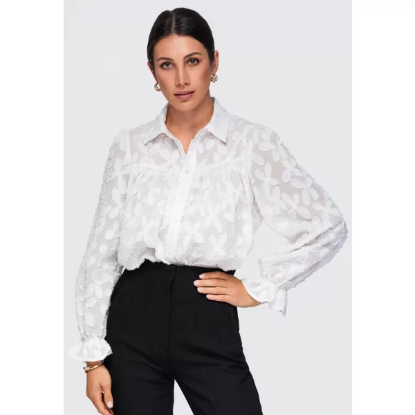  Cămașă de damă OMBRE OW-SH-E0074 BEJ 