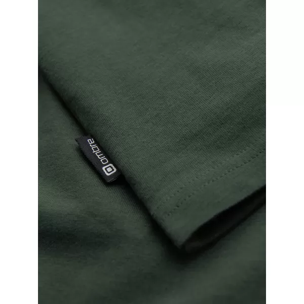  Tricou pentru bărbați OMBRE OM-TSCT-0305 MĂSLINE ÎNCHISE 