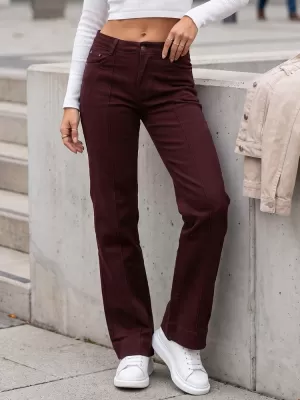 Pantaloni de dama DSTREET UY3090 ROŞU