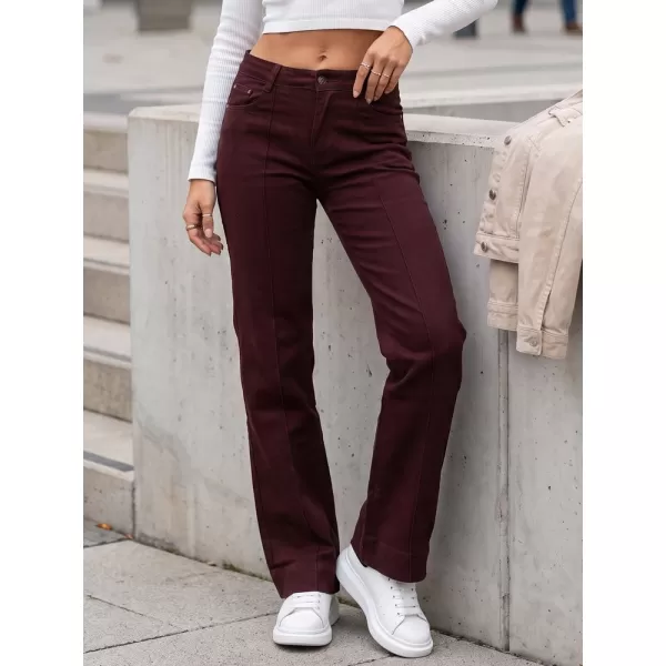  Pantaloni de dama DSTREET UY3090 ROŞU 