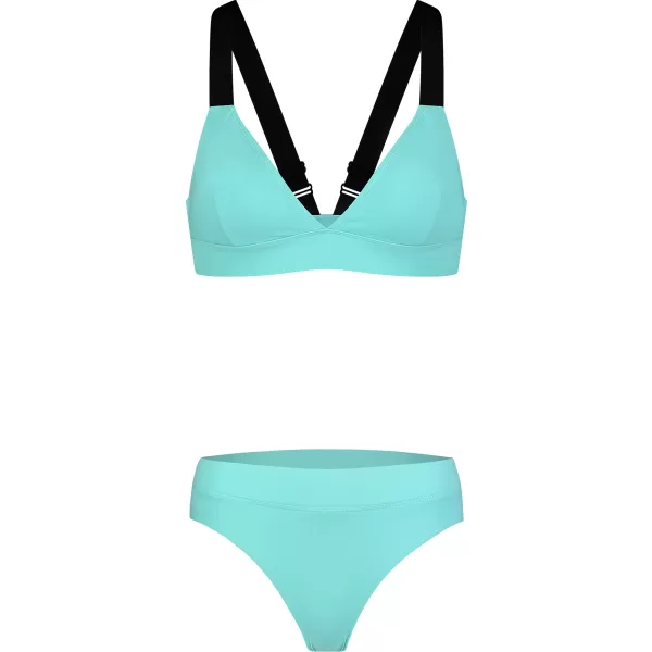 Fund de bikini de damă NORDBLANC ETHEREAL NBSSS8241 TURCOAZ 