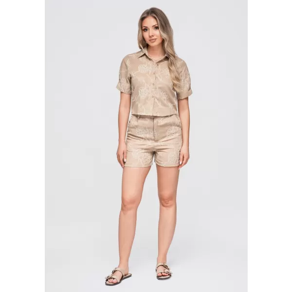  Bluza de dama OMBRE OW-SH-E0060 BEJ 