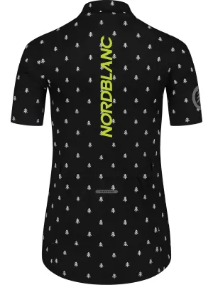 Tricou de ciclism pentru femei NORDBLANC TREES NBSLF8085 NEGRU
