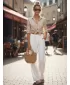 Pantaloni de dama DSTREET UY3078 ALB