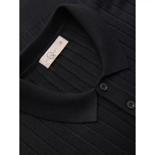  Tricou polo pentru bărbați OMBRE OM-POSS-0180 NEGRU 