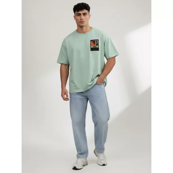  Tricou pentru bărbați DSTREET RX5305 VERDE DESCHIS 