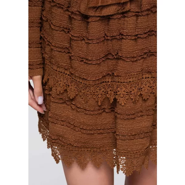  Fusta de dama OMBRE OW-GL-E0015 MARO DESCHIS 