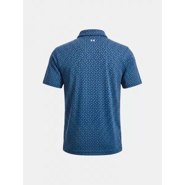  Tricou pentru bărbați UNDER ARMOUR UA T2G PRINTED POLO 6012304-413 ALBASTRU 