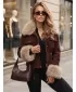 Geaca de dama DSTREET TY5706 BURGUNDIA