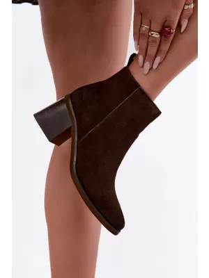 Botine de dama VINCEZA 133100 CIOCOLATĂ