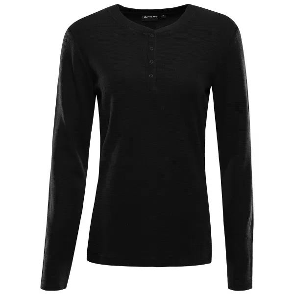  Tricou pentru femei ALPINE PRO THERMALA NEGRU 