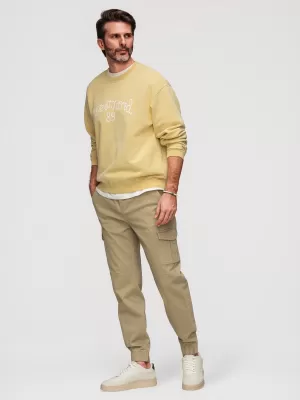 Pantaloni pentru bărbați OMBRE OM-PAJO-0290 KAKI