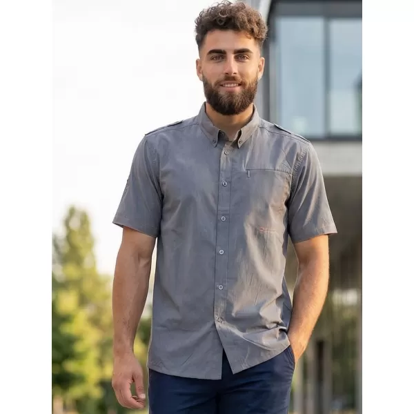  Cămașă pentru bărbați ALPINE PRO PLOS 2 GRI 