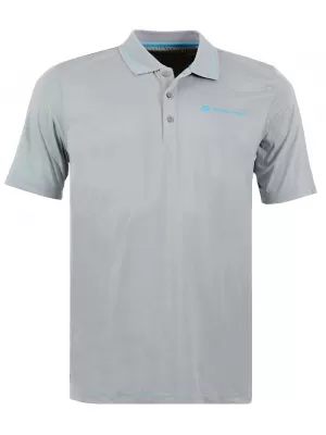 Tricou pentru bărbați cu guler ALPINE PRO ISTAS GRI DESCHIS