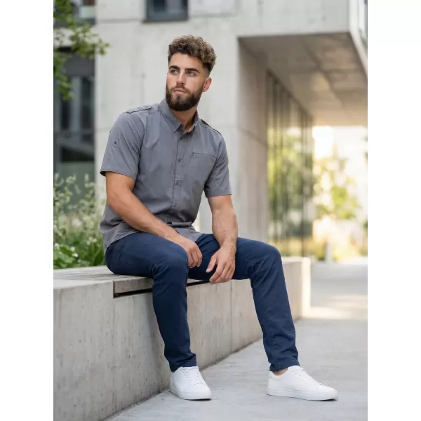  Cămașă pentru bărbați ALPINE PRO PLOS 2 GRI 