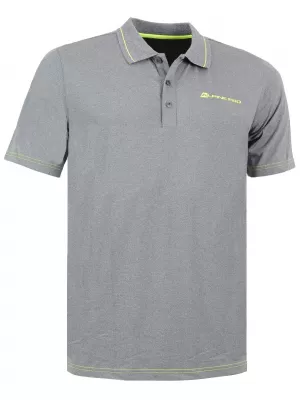Mens t -thirt cu guler ALPINE PRO ISTAS GRI