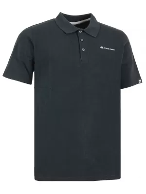 Mens t -thirt cu guler ALPINE PRO AKAT MTSG109 NEGRU