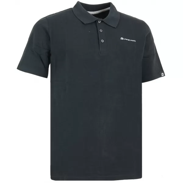  Mens t -thirt cu guler ALPINE PRO AKAT MTSG109 NEGRU 