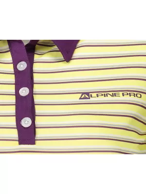 Tricou de damă cu guler ALPINE PRO ULRICO 2 BEJ DESCHIS