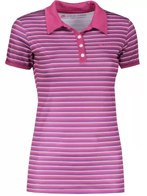 Tricou pentru femei cu guler ALPINE PRO ULRICO 2 PURPURIU ÎNCHIS