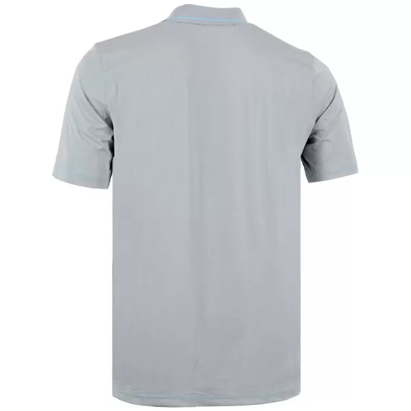 Tricou pentru bărbați cu guler ALPINE PRO ISTAS GRI DESCHIS 