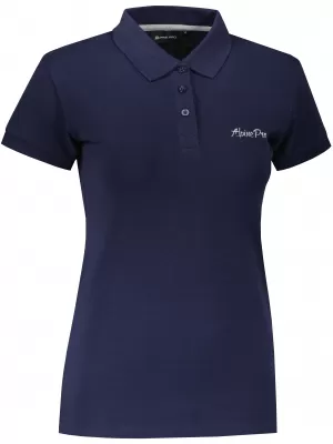 Tricou dama cu maneca scurta ALPINE PRO AKATA ALBASTRU ÎNCHIS