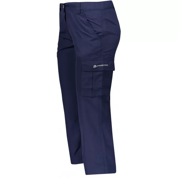  Pantaloni 3/4 pentru femei ALPINE PRO LINNA ALBASTRU ÎNCHIS 