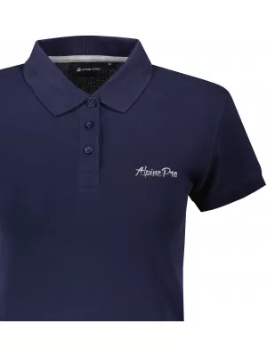 Tricou dama cu maneca scurta ALPINE PRO AKATA ALBASTRU ÎNCHIS