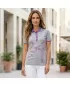 Tricou de damă cu guler ALTISPORT ARMANA EVIDENȚIEREA PĂRULUI