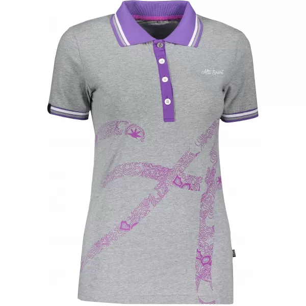  Tricou de damă cu guler ALTISPORT ARMANA EVIDENȚIEREA PĂRULUI 
