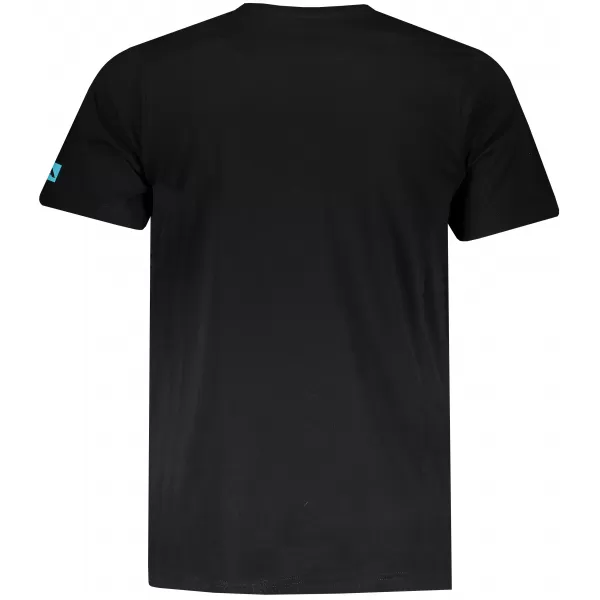  Tricou pentru bărbați cu mâneci scurte ALPINE PRO ARESJON NEGRU 