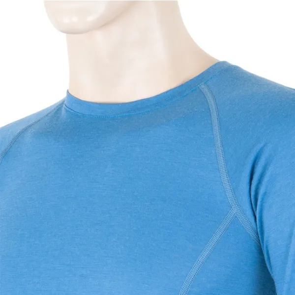  Tricou termic pentru bărbați cu mânecă lungă SENSOR MERINO ACTIVE 12110020 ALBASTRĂ 