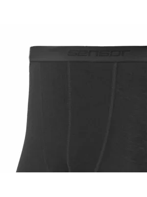 Lenjerie termică pentru bărbați SENSOR MERINO ACTIVE spodky NEGRU