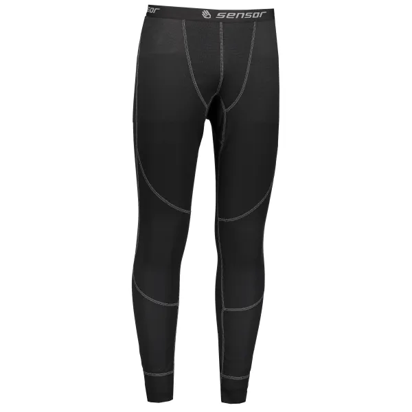  Pantaloni termici pentru bărbați SENSOR Double face spodky NEGRU 