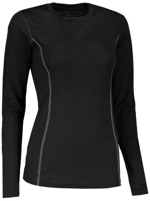 Tricou termic de damă cu mânecă lungă SENSOR MERINO WOOL 11109024 NEAGRĂ