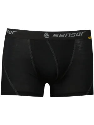 Boxeri bărbătești SENSOR MERINO ACTIVE NEGRU